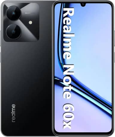Smartphone Realme Note 60x RMX3938 4GB de RAM/ 128GB/Bateria de 5000mAh e tela de 6,74" 90Hz HD/Midnight Black (Preto)
