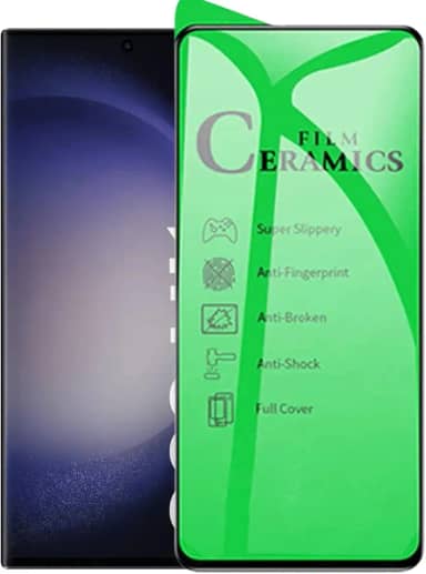 Película Protetora de Cerâmica Compatível Samsung Galaxy S23 Ultra Cobertura Total, Não Quebra