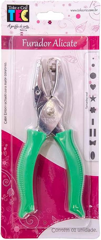 Furador Alicate Circulo 3 mm Toke e Crie, Multicoloridos