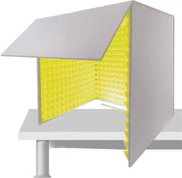 Cabine de gravação de voz portátil cabine de isolamento capa à prova de som de mesa caixa de cabine de som feita por si mesma escudo absorvente de voz espuma absorvente de alta densidade for