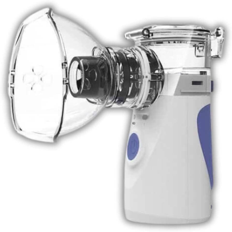 Nebulizador Portátil Silencioso, Inalador Ultrassônico Compacto, Sem Fio, Funcionamento por USB ou Pilha, Indicado para Crianças Adultos e Idosos - Qualidade Premium