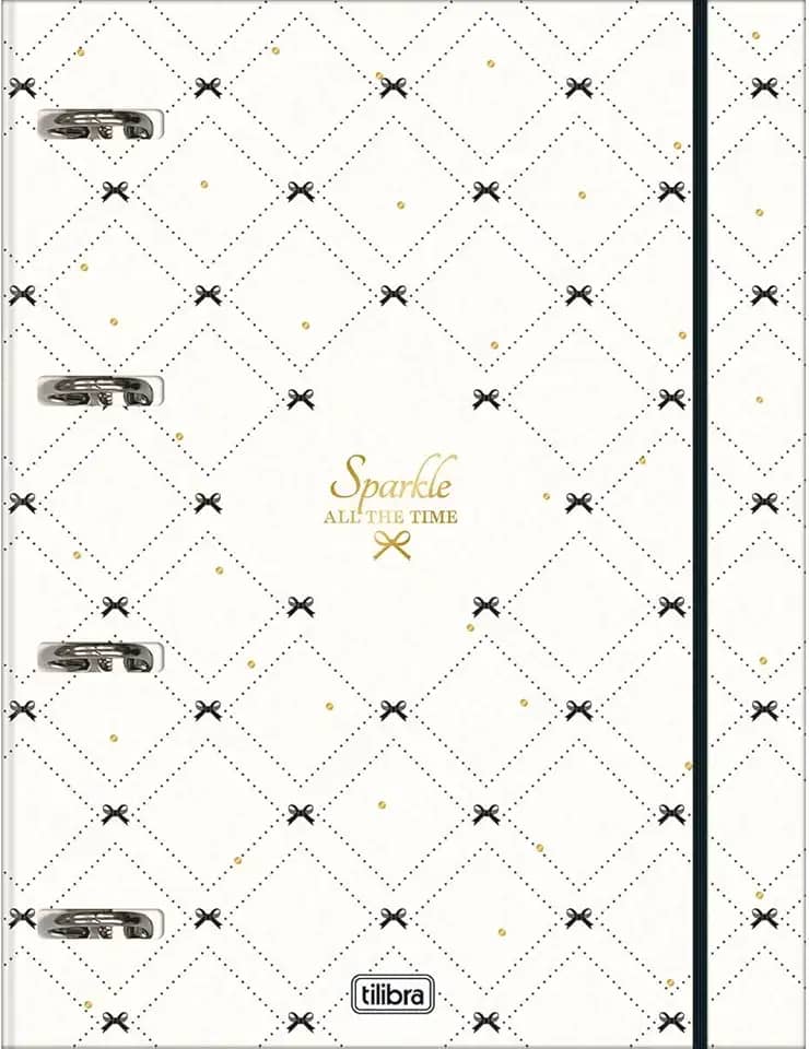 Tilibra - Caderno Argolado Cartonado Universitário com Elástico West Village 48 Folhas