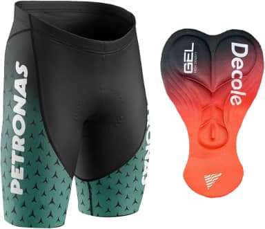 Bermuda Ciclismo Petronas Decole Forro Gel D80 Uv Bike Mtb