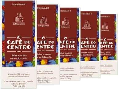 50 Cápsulas Compatíveis com Nespresso®, Café do Centro, Sul de Minas