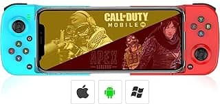 Gamepad para Celular - Controle Sem Fio Bluetooth - Compatível com Android e iOS - Recarregável via USB - Joystick Ergonômico - Suporte para Smartphone Integrado - beplace