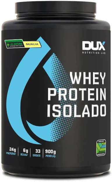 Whey Protein Isolado All Natural Baunilha Pote 900g – Contribui para os Resultados e Auxilia a Recuperação Muscular – Dux Human Health