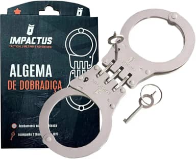 Algema Dobradiça Aço Carbono Aisi 1020 - Prateada