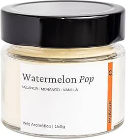 Vela Aromatica Artesanal Perfumada - 150g - Minerva Candles (Watermelon Pop)