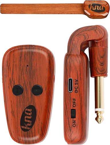 KNA Captador Piezo sem fio NG-Wi para violão de cordas de nylon, clássico, flamenco, controle de volume, alcance de 50 m, latência ultrabaixa, fácil instalação, som profissional para performance ao