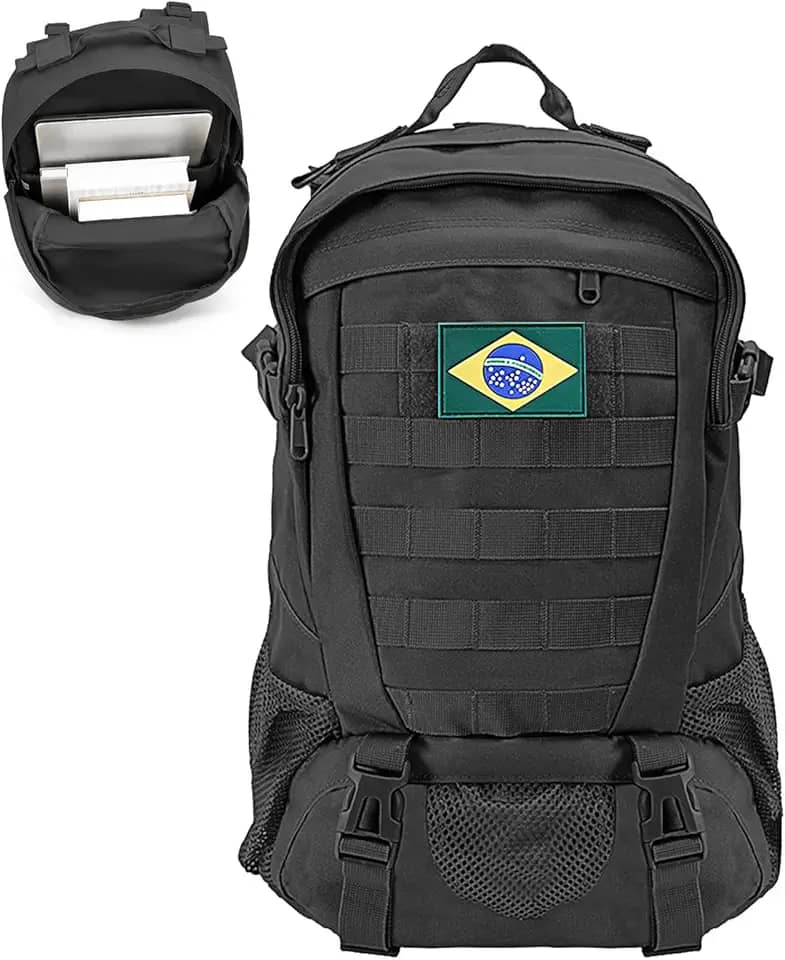 30L Mochila Masculina Resistente à Água Impermeável, Leve e Espaçosa para Acampamento, Trekking e Aventuras Outdoor