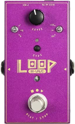 M-vave Pedal de Guitarra Looper Loop-II: 3 Loops com Gravação de Até 11 Minutos, Controle de Velocidade 3 Níveis, Exportação USB, Compacto e Portátil para Músicos Profissionais