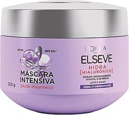 Creme de Tratamento Preenchedor L'Oréal Paris Elseve Hidra Hialurônico, 300g, Máscara Capilar de Hidratação Profunda e controle de Frizz; Preenche a fibra capilar, Indicado para todos