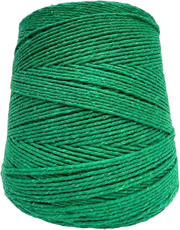 Barbante Eco Brasil 6 fios 700g 580m Soberano cores a escolha (Verde Bandeira)