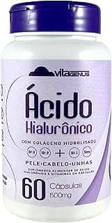 Ácido Hialurônico Colágeno Hidrolisado 60 Cápsulas Suplemento em Cápsulas VitaGenus