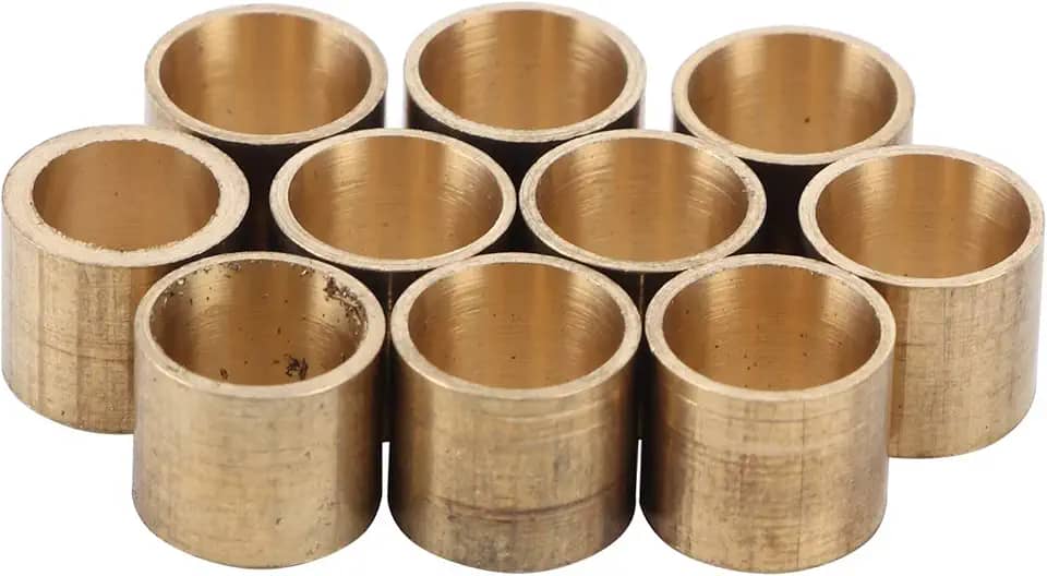 Ferrules para tacos de sinuca, 10 peças de ponteiras de bilhar ponta de sinuca de cobre acessórios de ferramenta de reparo para reparo de tacos de bilhar (9 mm 【sem dentes】), gteghcmv29-11