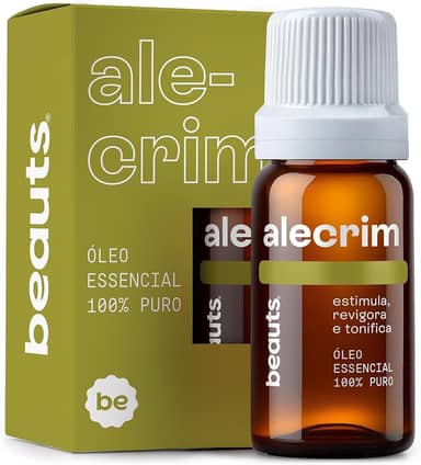 Óleo Essencial de Alecrim Premium - 100% Natural e Puro - Revigora, Melhora o Foco e Concentração, Relaxamento - Para Aromaterapia, Difusor de Oleo Essencial, Massagem e Tônico Capilar - 10 mL, Beauts