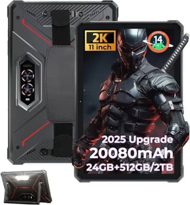 HOTWAV R9 Plus Tablet robusto 11 polegadas Android 14 Tablets, tablet impermeável 20080mAh, 2K 24GB + 512GB/2TB TF Work Tablets, 64MP + 16MP Octa-Core IP68&IP69K/4G Dual SIM/5G WiFi/Face ID/GPS/OTG