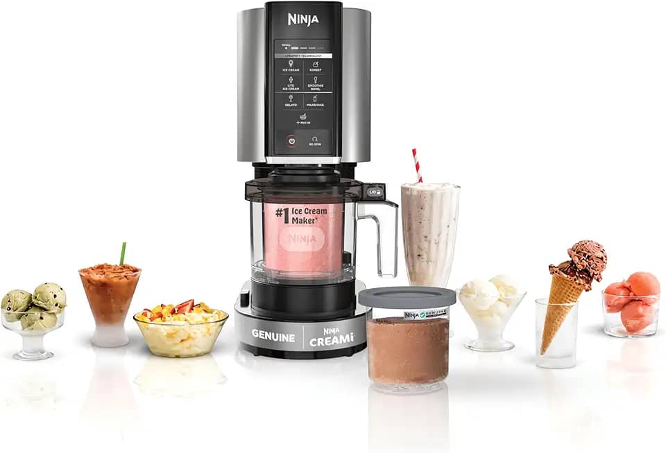 Ninja Creami Sorveteira 220v - Máquina de sobremesa geladas para Gelato, Milkshakes, Sorvetes, Tigelas de Smoothie