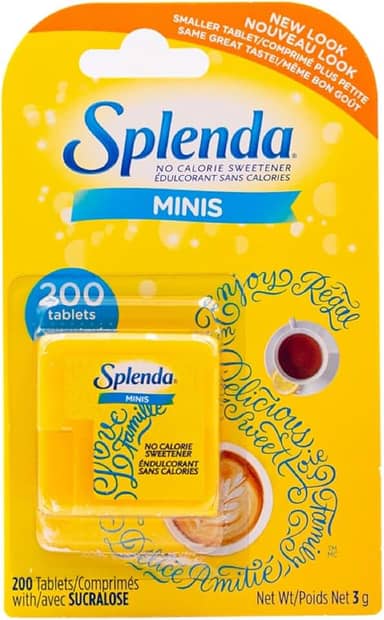 Splenda Minis, Adoçante Sem Calorias, 200 Comprimidos Dissolvíveis, 3g