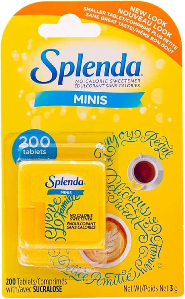 Splenda Minis, Adoçante Sem Calorias, 200 Comprimidos Dissolvíveis, 3g