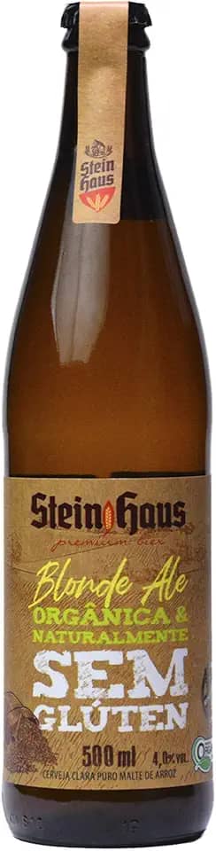 Cerveja SteinHaus Blonde Ale 100% de arroz SEM GLÚTEN 500 ml Stein Haus 500 ml