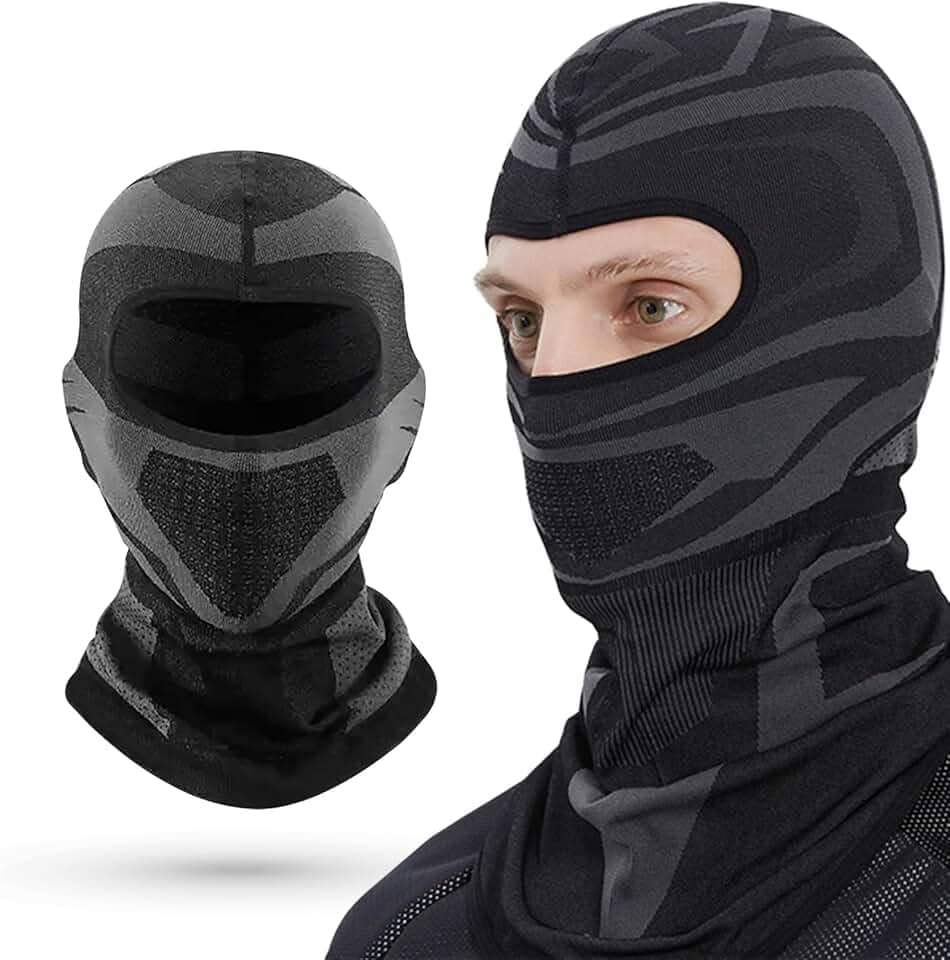 Touca Ninja Toca Balaclava Articulada Proteção Uv50 Térmica Respirável Resistente Frio Calor Vento Máscara para Motoboy Motoqueiro Corrida Equitação Gorro Bandana Toca Preto