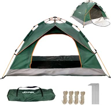 Barraca Camping para 3 4 Pessoas À Prova D'água Dois Andares com 2 Portas, Tenda de Acampamento Pop-up Instantânea Barraca de cúpula, Barraca de Família à Prova D'água