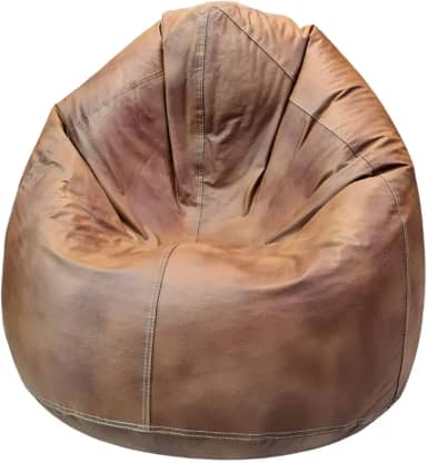 MARIJU Puff Quarto Gamer Eventos Áreas de Recreação em Empresas e Escolas Corino-Corano® (sem enchimento) Cor:Caramelo