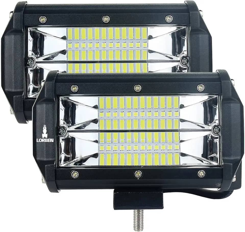 Farol Milha Lorben Retangular Led 72w Off Road Trilha 4x4