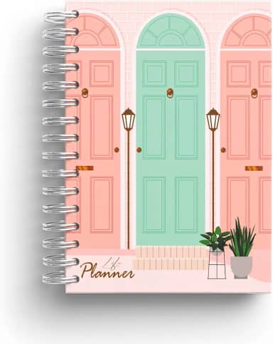 Planner Financeiro Mensal Datado 2026, Roda Da Vida A5 - Planner premium Agenda 2026 Planejamento anual Organização pessoal Metas e objetivos Gestão financeira Monitoramento de saúde Planejamento semanal Cápsula do tempo Capa dura laminada