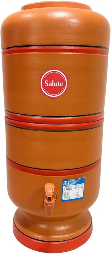 Filtro de Barro – 12 Litros - Purificador de Água Com 1 vela Tripla Ação + 1 Boia