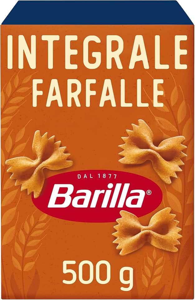 Macarrão Integral Grano Duro Farfalle Barilla Integrale 500g
