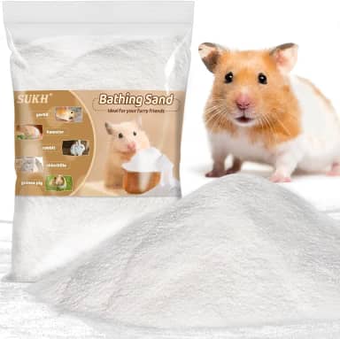 Sukh Banho de areia para hamster de 420 g – sem poeira, areia do deserto, hamster, cama de hamster, réptil, areia de sílica, esconderijo de gerbil para hamster, chinchilas, gerbil, ratos sírios, animais pequenos animais de estimação
