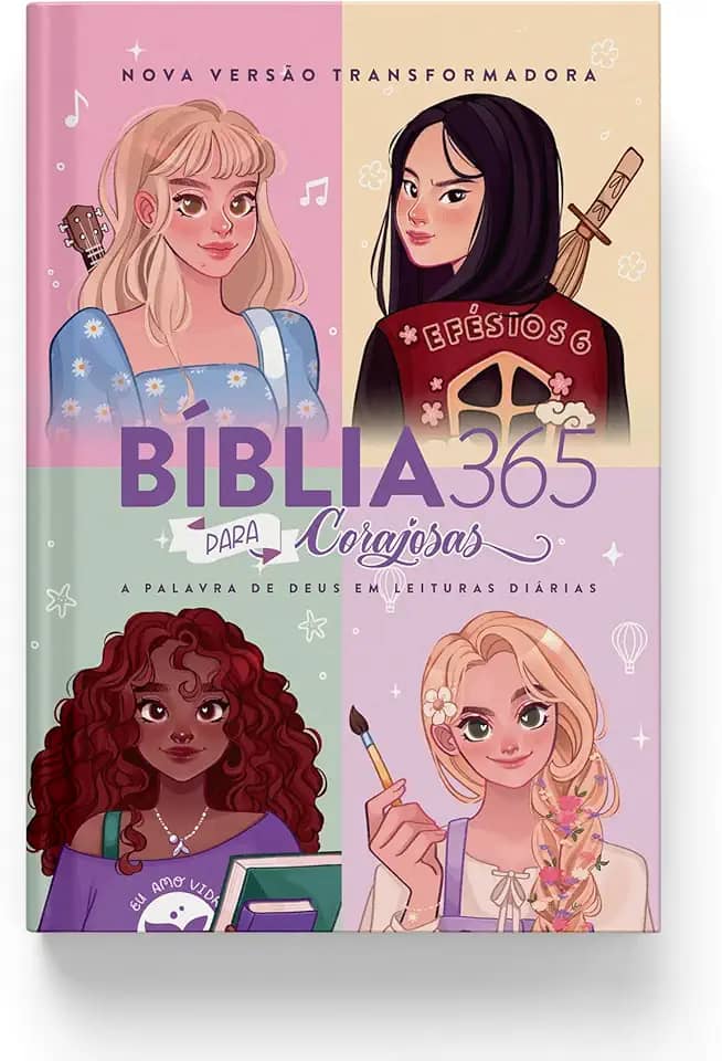 Bíblia 365 NVT para Corajosas 2 (capa dura): Nova Versão Transformadora