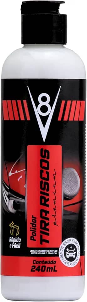 V8, Polidor Tira Riscos de automóveis, 240 ml, Branco