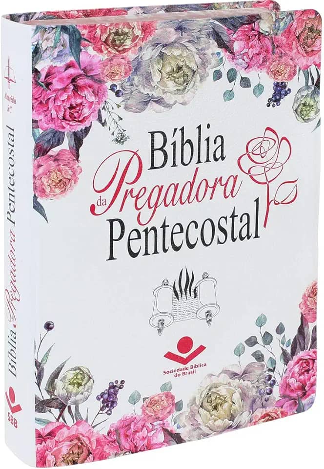 Bíblia da Pregadora Pentecostal ARC | SBB | Bíblia da Pregadora Pentecostal - Capa em couro bonded: Almeida Revista e Corrigida (ARC)