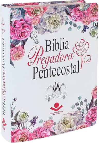 Bíblia da Pregadora Pentecostal ARC | SBB | Bíblia da Pregadora Pentecostal - Capa em couro bonded: Almeida Revista e Corrigida (ARC)