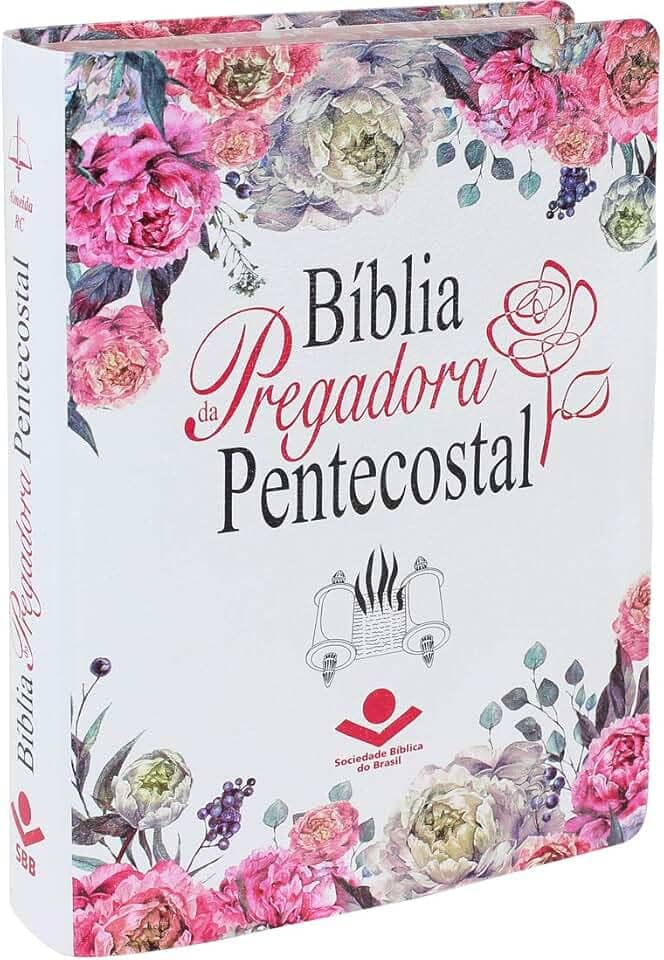 Bíblia da Pregadora Pentecostal ARC | SBB | Bíblia da Pregadora Pentecostal - Capa em couro bonded: Almeida Revista e Corrigida (ARC)