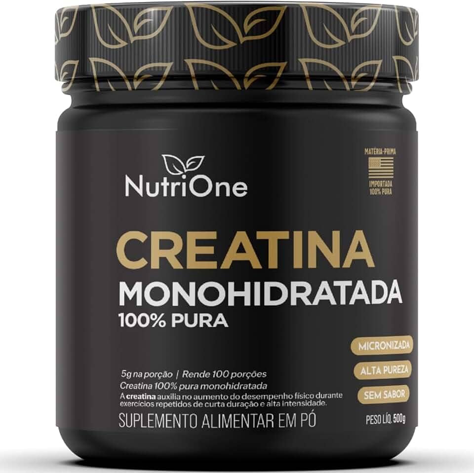 Creatina Monohidratada 500g | 100% Pura | Importada | Micronizada | Alta Pureza e Desempenho Físico – Nutrione