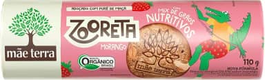 Mãe Terra Biscoito Integral Orgânico Morango 7 Grãos Zooreta Pacote 110G