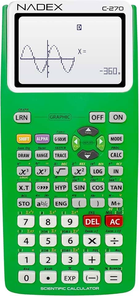 Nadex Calculadora Científica Com Funções Gráficas Para Estudantes Universitários E Do Ensino Médio, Engenharia, Matemática Avançada, Cálculo, Álgebra, Geometria, Trigonometria, Estatística, Física,