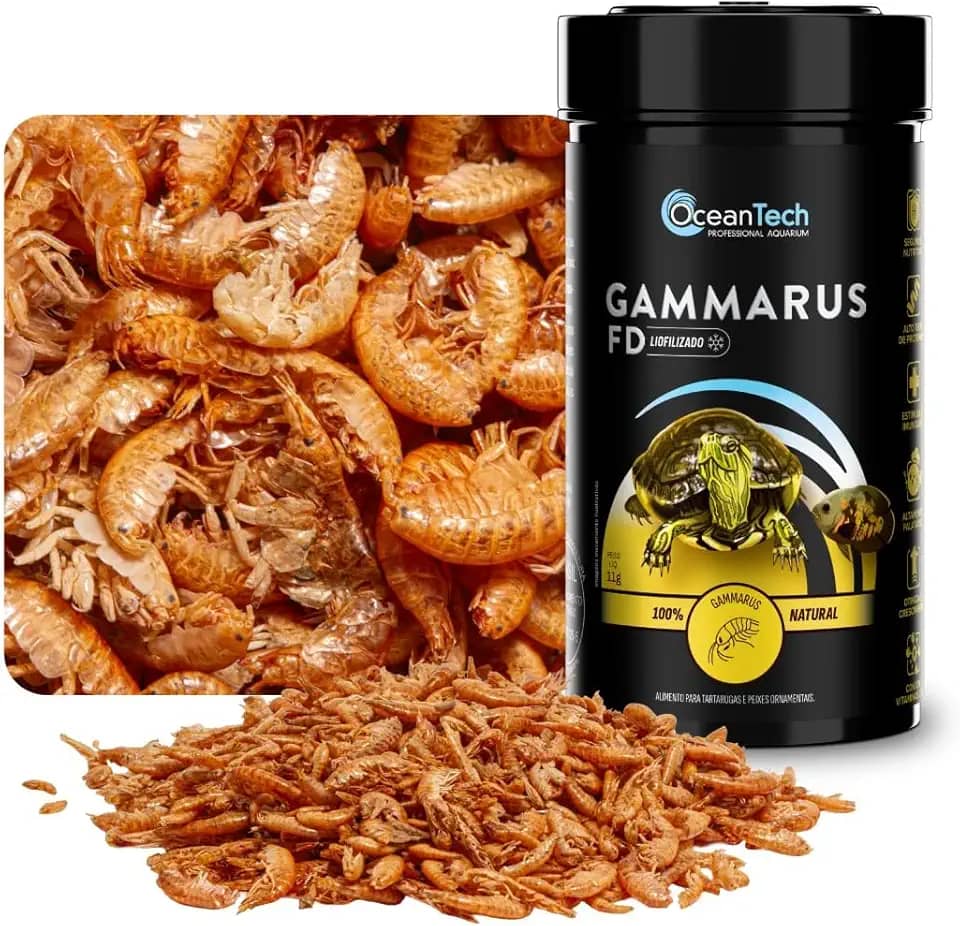 Ração Para Peixes E Tartarugas Gammarus FD 11G OCEAN TECH