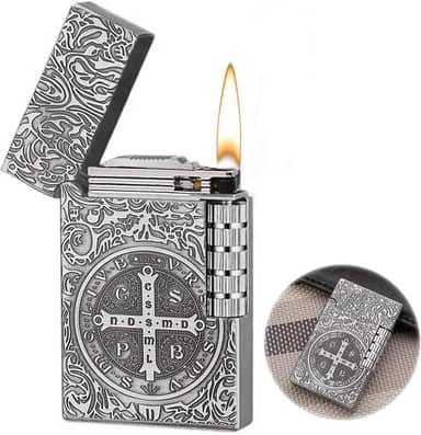 Isqueiro de tocha de cozinha 006lighter chama vermelha ajustável, presente profissional para chef, maçarico à prova de vento, isqueiro de butano recarregável para creme Brulee, sobremesa, churrasco e