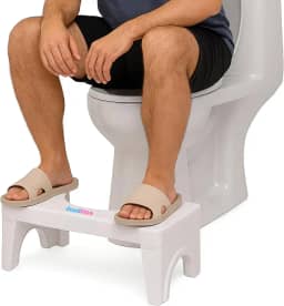 Banquinho de Cócoras Dobrável Vaso Sanitário EASYPOOP Apoio de Pés Para Evacuar Pés Antiderrapantes