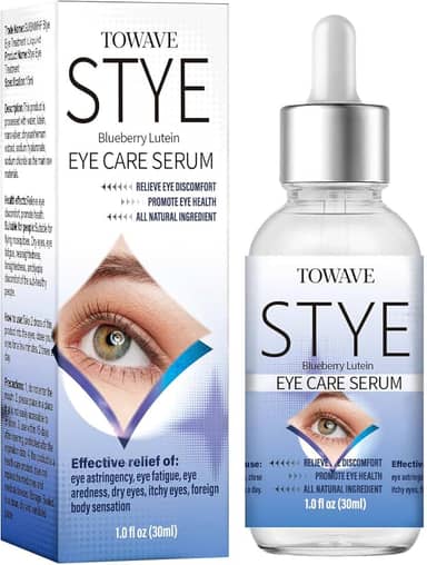 TOWAVE Tratamento Para Terçol Nos Olhos, Soro Natural Em Gotas Alívio De Terçol, Calázio E Blefarite, Removedor Rápido Restaurar A Saúde Da Pele (1 Fl Oz) (Pacote Com 1), Original)