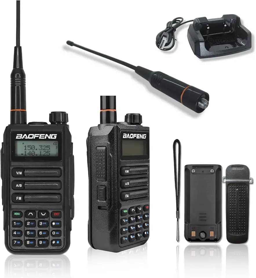 Rádio comunicador, walkie-talkie longo alcance, bateria de 1800mAh, rádio portátil (1 peça)