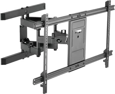 Suporte de TV Articulado de Parede, Inclinação Horizontal e Vertical, Peso Máximo de 60 Kg, TVs Planas e Curvas de 50'' a 90'', Preto, A02V8N, ELG