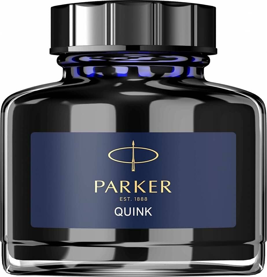 Parker 1950378, Vidro De Tinta Quink Azul Negro, 57 ml