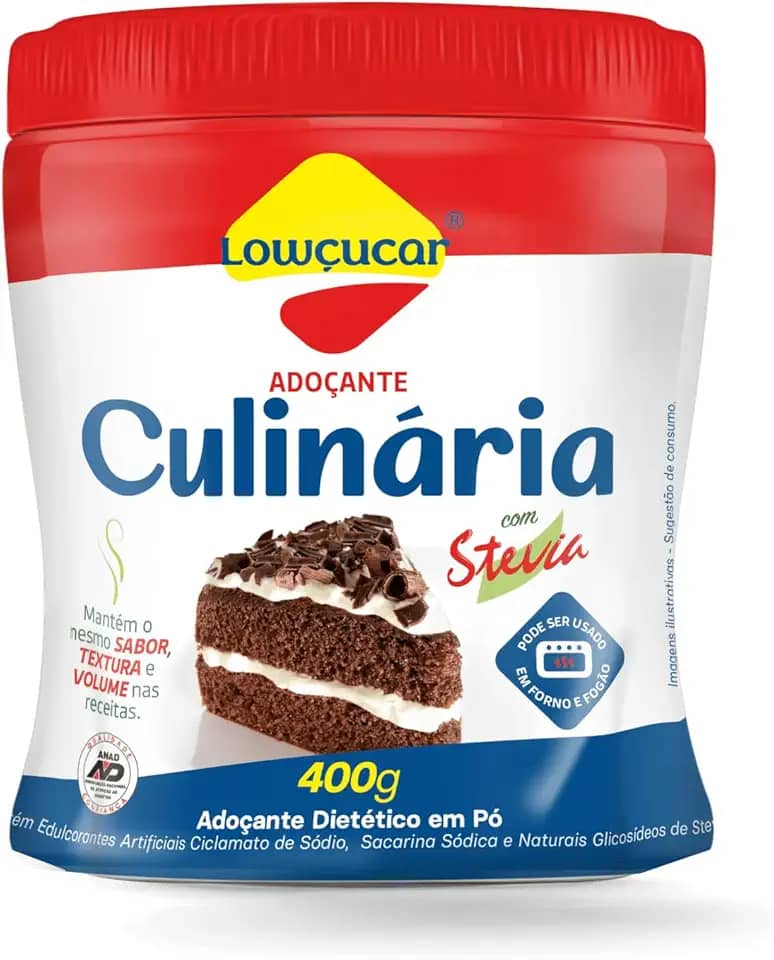 Adocante Culinario Lowcucar Com Stevia Pote 400g