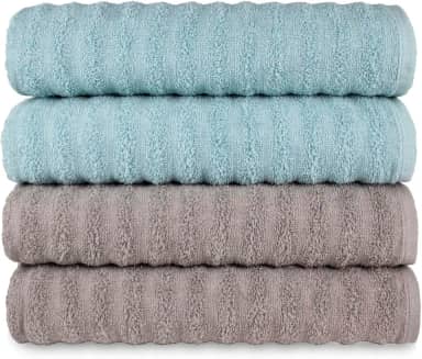 Kit 4 Toalhas Banho Banhão Gigante Super Absorção Macia - Ocean (KIT 6)